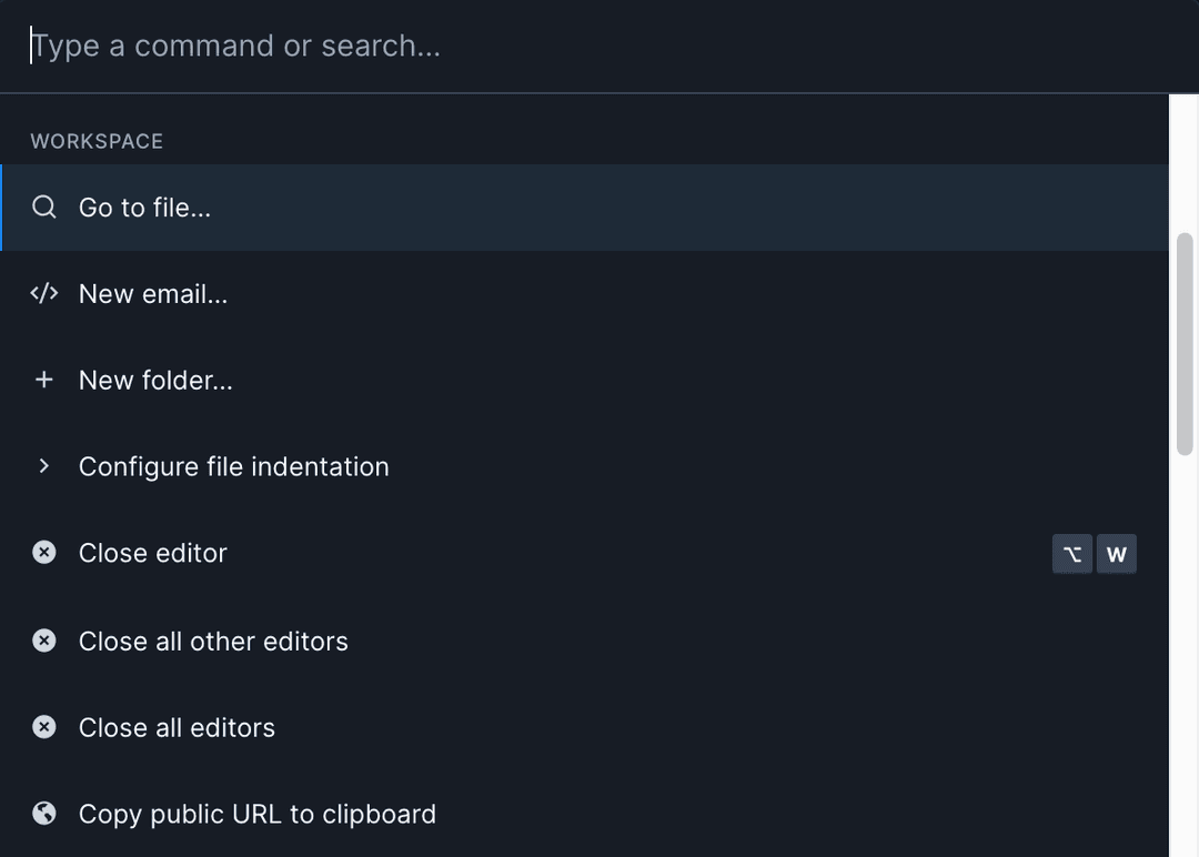 command-palette-parcel-documentation